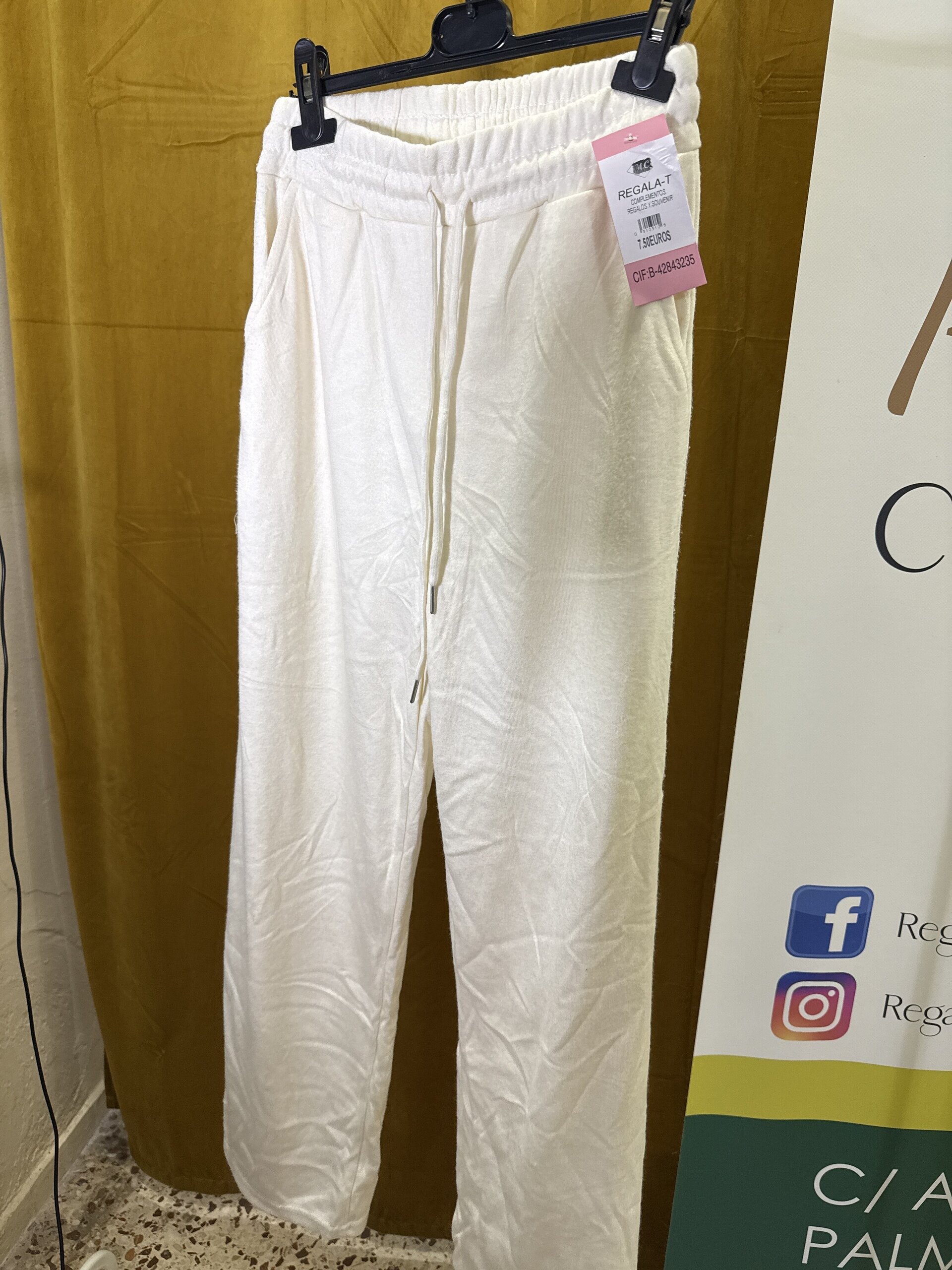 Pantalón Básico Chandal Beige - 1