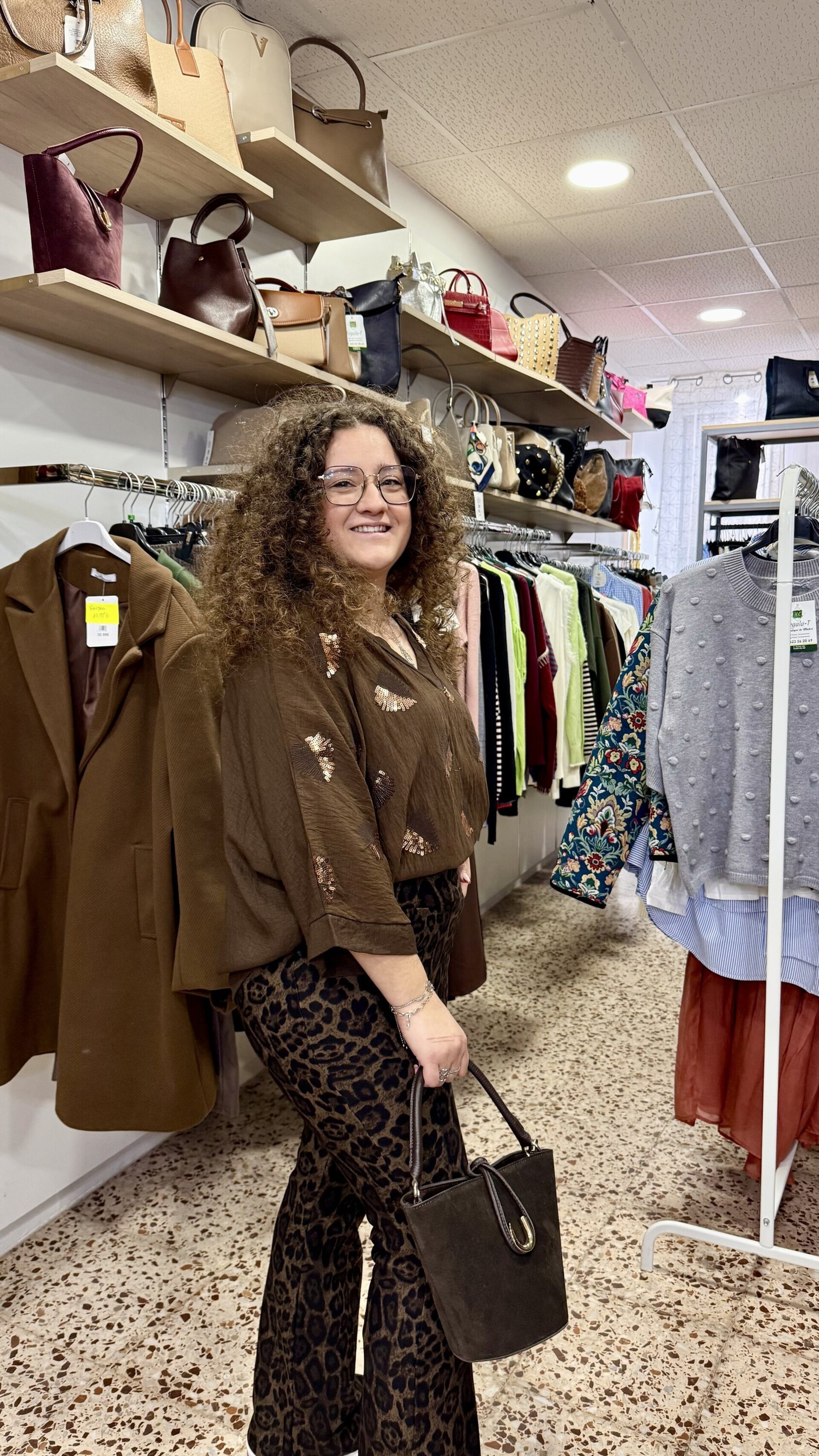 Camisa Brillitos Marrón - 2